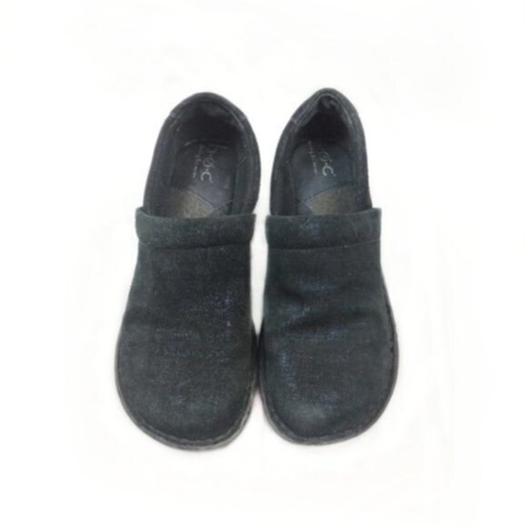 B.O.C Born Concept Shimmer Black Blue Clogs 8 - Picture 2 of 8